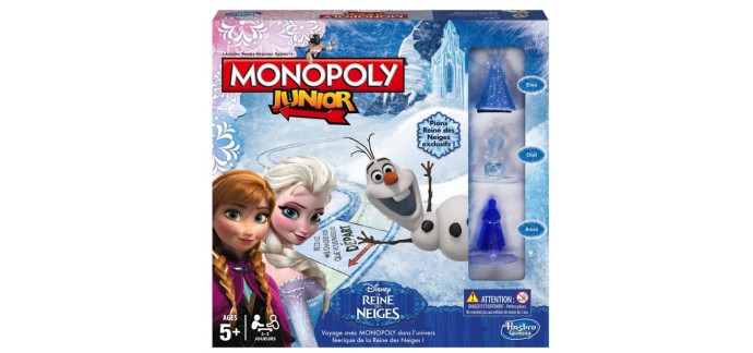 Amazon: Jeu Monopoly La Reine Des Neiges à 18,38€