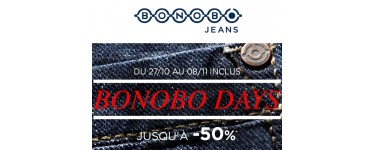 Bonobo Jeans: Bonobo Days : jusqu'à -50% sur une sélection d'articles + code - 10% supp.