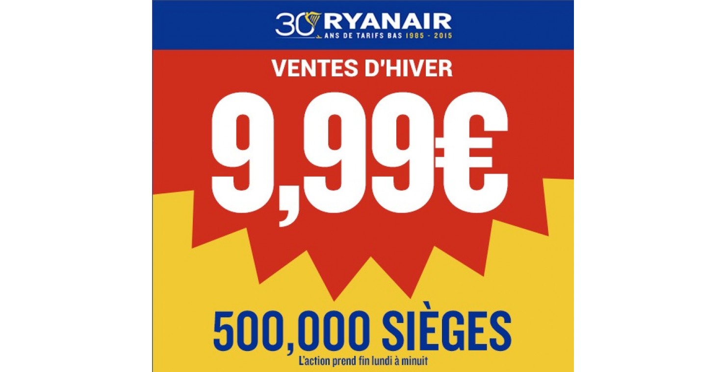 10 en Octobre 2023 • Code promo Ryanair Valide OffresAsaisir.fr