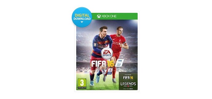 CDKeys: Jeu FIFA 16 sur Xbox One à 37,48€ (version dématérialisée)