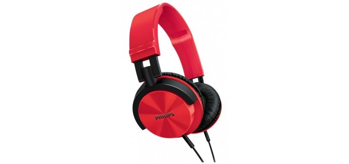 Cdiscount: Casque audio fermé Philips SHL2000 - Rouge à 7.99€