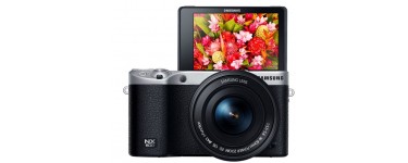Darty: Appareil photo hybride Samsung NX500 4K 28 MP - Blanc + Objectif 16-50mm à 509€