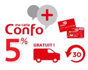 Conforama: Carte de fidélité Confo+ : récupérez 5% du montant de vos achats en bons d'achat