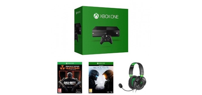 Amazon: Xbox One + Call of Duty: Black Ops III + Halo 5: Guardians + casque Turtle Beach