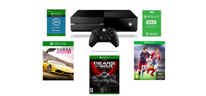 Micromania: Xbox One 1 To + 3 jeux + 12 mois de Xbox Live + 12 mois d'EA Access à 399,99€