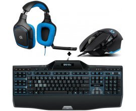 GrosBill: Pack Logitech Gaming Clavier G510S + Souris G502 + Micro-Casque G430 à 179€