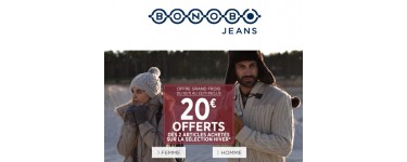 Bonobo Jeans: 20€ offerts dès 2 articles achetés sur la sélection hiver