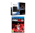 Amazon: Pack PS4 1 To + Call of Duty : Black Ops III + NBA 2K16 à 399€