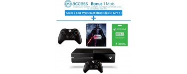 Cdiscount: Xbox One 500Go + Intégrale Bluray Star Wars + 2e Manette + Live 3 Mois à 349,99€