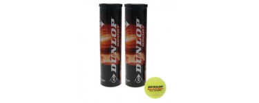 Sportsdirect: 2 packs de 4 balles de tennis Dunlop à 3,60€ au lieu de 17,99