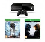Auchan: Console Xbox One + Star Wars Battlefront + Halo 5 : Guardians à 349