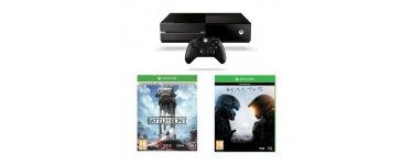 Auchan: Console Xbox One + Star Wars Battlefront + Halo 5 : Guardians à 349