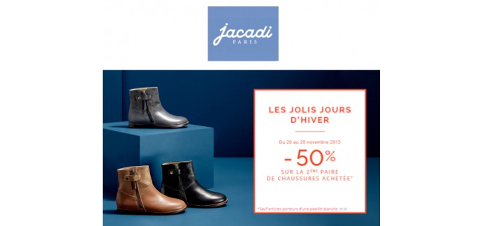 Jacadi: -50% sur la 2e paire de chaussures achetée