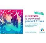 Bouygues Telecom: Internet 4G offert en illimité tous les week-ends de janvier à juin 2016