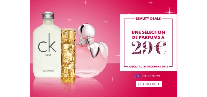 Marionnaud: Beauty Deal : une sélection de parfums de grandes marques en promotion à 29€ 