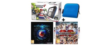Cdiscount: Nintendo 2DS + Mario Kart 7 + Resident Evil + Tekken + Housse Bleue à 89,99€
