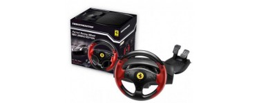 Micromania: Volant + Pédales Ferrari Racing Red Legend pour PS3 et PC à 47,99€