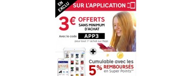 Rakuten: 3€ offerts pour votre 1ère commande passée via l'application mobile