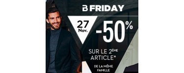 Brice: B Friday : 50% de réduction sur le 2ème article de la même famille