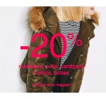Zara: - 20% sur les manteaux, pulls, cardigans, t-shirts et bottes