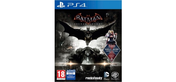 Amazon: Batman Arkham Knight sur PS4 à 19,99€