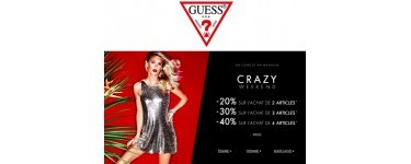 Guess: Crazy weekend : jusqu'à 40% de réduction