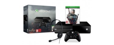 Microsoft: Pack console Xbox One + le jeu The Witcher : Wild Hunt à 299€