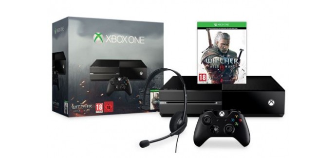Microsoft: Pack console Xbox One + le jeu The Witcher : Wild Hunt à 299€