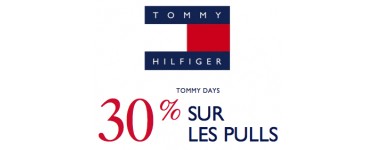 Tommy Hilfiger : Tommy days : 30% de réduction sur les pulls