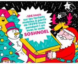 Sosh: Forfait mobile appels, SMS & MMS illimités + 3Go d'internet en 4G à 9,99€ / mois
