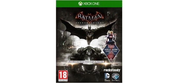 Cdiscount: Batman Arkham Knight sur Xbox One à 19,99€ (+ 20% remboursés)