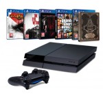 Amazon: PS4 500Go + God of War + AC Syndicate + MGS V + GTAV + The Evil Within à 365€
