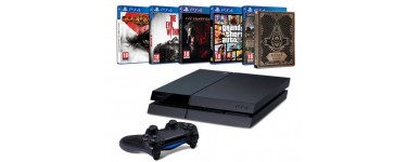 Amazon: PS4 500Go + God of War + AC Syndicate + MGS V + GTAV + The Evil Within à 365€