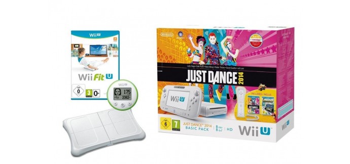 Amazon: Nintendo Wii U 8 Go + Just Dance 2014 + Wii Fit U + Wii Balance Board à 229€