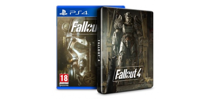 Amazon: Jeu Fallout 4 sur PS4 ou Xbox One + Steelbook exclusif à 44,90€