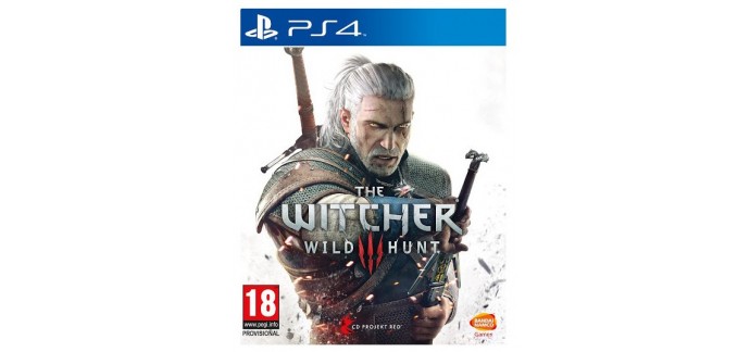 Auchan: The Witcher 3 : Wild Hunt sur PS4 et Xbox One à 24.99€