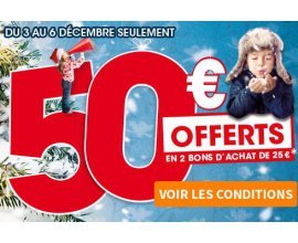 King Jouet: 50€ offerts en bons d'achat dès 50€ achetés en magasin et sur le web