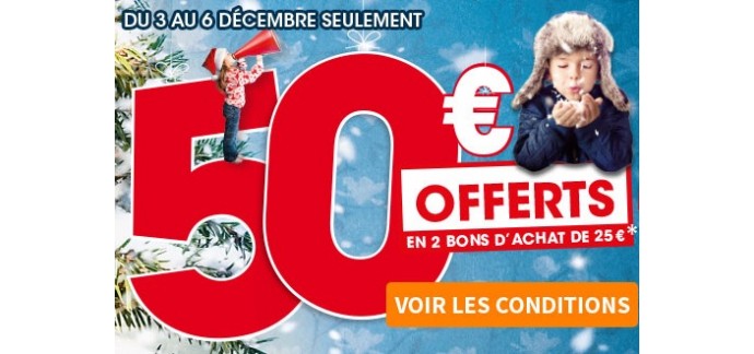 King Jouet: 50€ offerts en bons d'achat dès 50€ achetés en magasin et sur le web