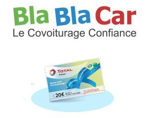 Total: 15€ de carburant ou 30€ de lavage pour votre 1er covoiturage avec Blablacar