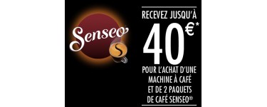 Senseo: Jusqu’à 40€  remboursés pour 1 machine SENSEO + 2 paquets de café achetés