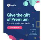 Spotify: Abonnement Spotify Premium pour 4 personnes au prix d'une seule pendant 3 mois