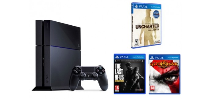 Micromania: PS4 1 To + God of War 3 + The Last Of Us + Uncharted Collection pour 399,99€
