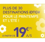 SNCF Connect: Votre aller simple à partir de 19€ pour cet été