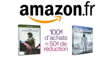 Amazon: 50€ de remise dès 100€ d'achat sur une sélection DVD, Blu-ray & Séries TV