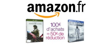 Amazon: 50€ de remise dès 100€ d'achat sur une sélection DVD, Blu-ray & Séries TV