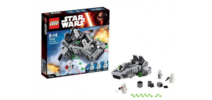 Zavvi: Jeu LEGO Star Wars 75100 First Order Snowspeeder à 31,95€ 