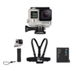 Amazon: Pack GoPro HERO4 Silver + Poignée + Batterie + Harnais de fixation à 359€