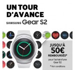 Samsung: Jusqu’à 50€ remboursés pour l’achat d’une montre connectée Gear S2