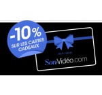 Son-Vidéo: 10% de réduction sur les cartes cadeaux