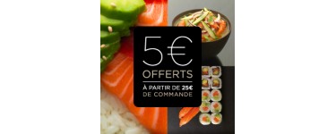 Sushi Shop: 5€ de réduction dès 25€ d'achat